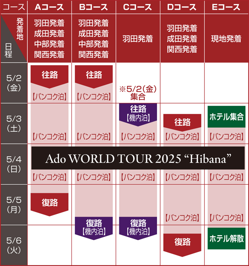 Adoのドキドキ秘密基地有料会員限定 Ado WORLD TOUR 2025 “Hibana”観覧