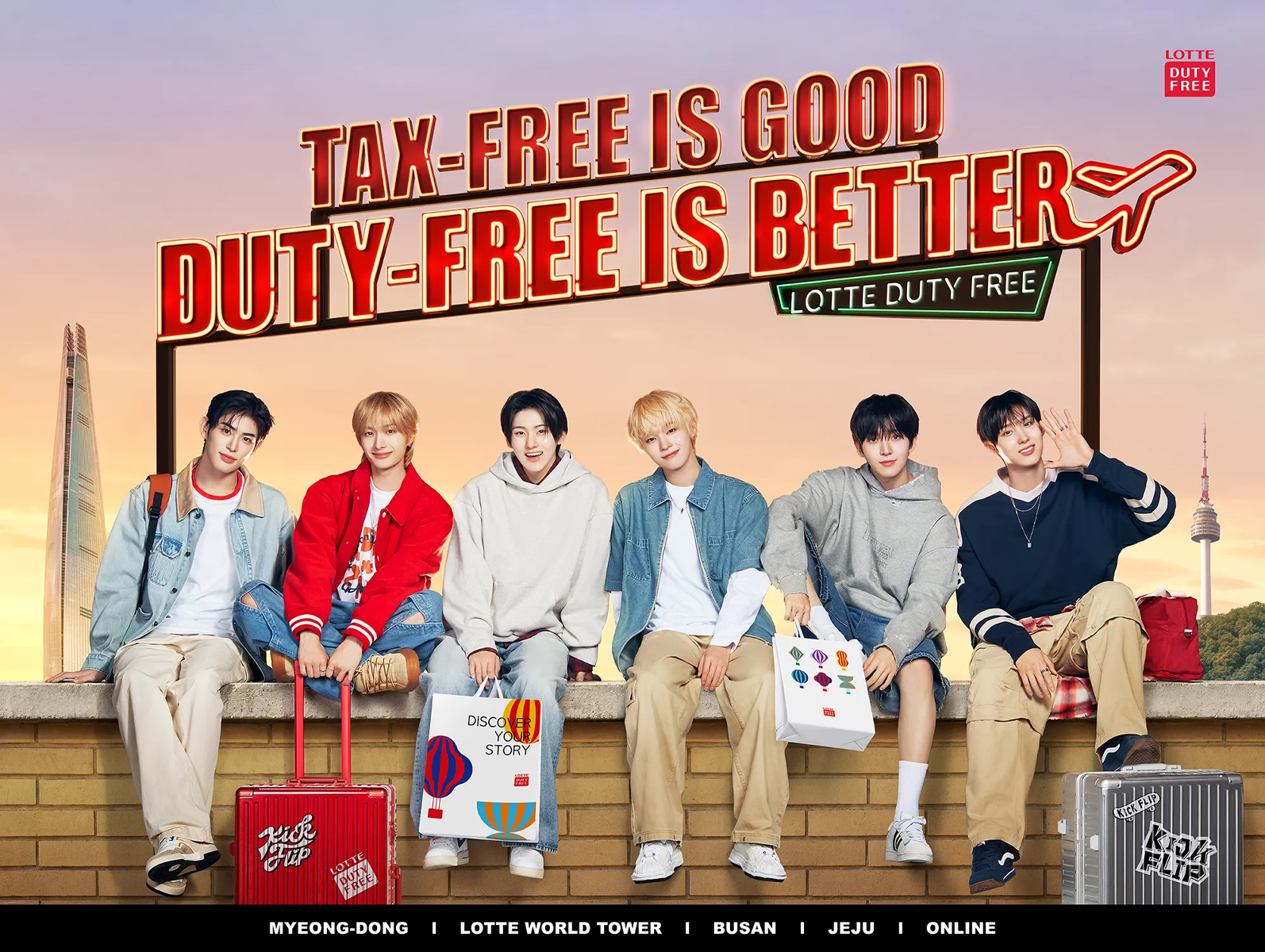 LOTTE DUTY FREE KickFlip IN STAR AVENUE