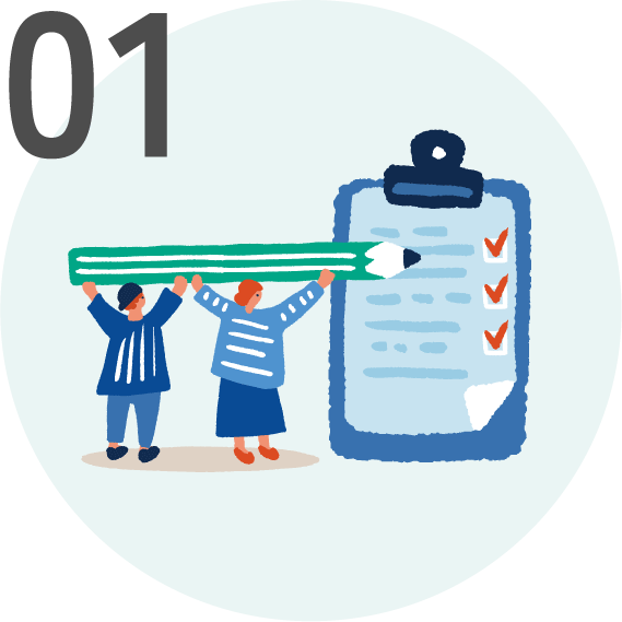 予算・方面・人数の決定のイメージ