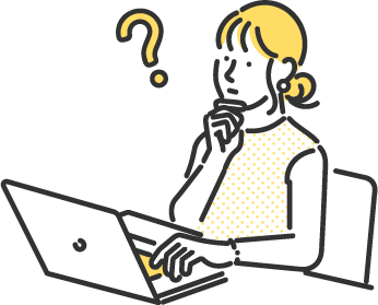 団体旅⾏の幹事さんになり困っている⼥性のイラスト