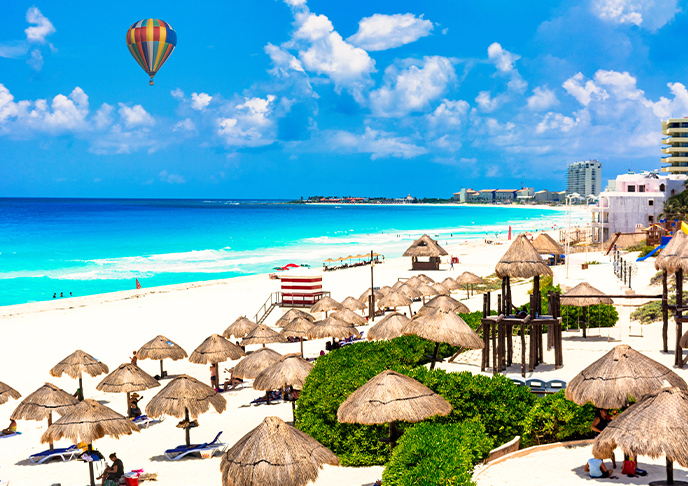 カンクンのビーチ