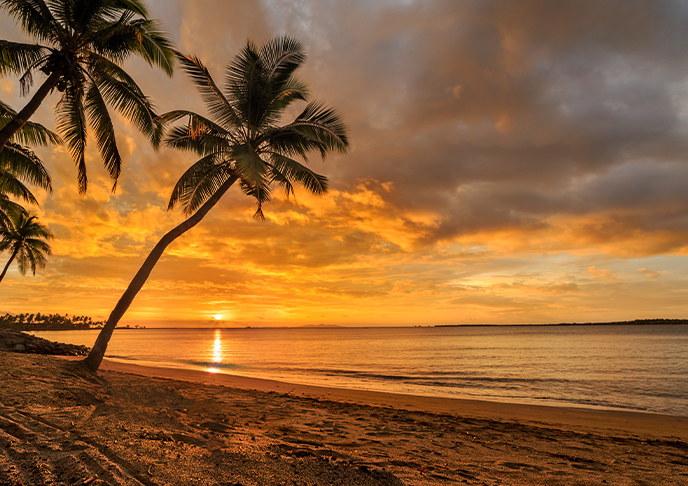 フィジーの夕景