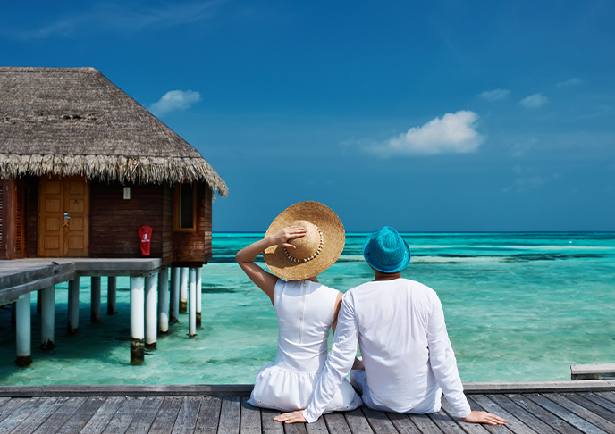 モルディブの水上コテージで過ごすリゾートライフ