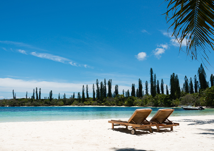 ニューカレドニアのビーチ
