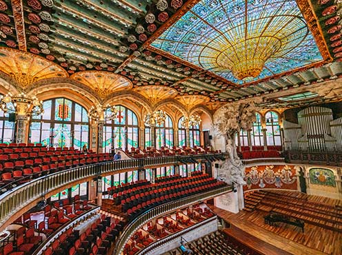 カタルーニャ音楽堂　内部 Palau de la Música Catalana. (copy)Matteo Vecchi.