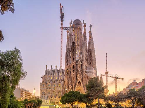 サグラダ・ファミリア　夕景