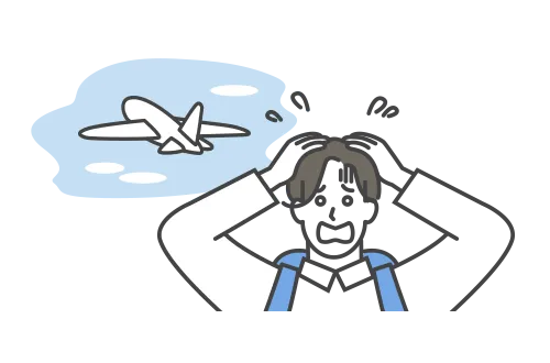 飛行機の欠航・遅延・乗り遅れの対応相談・アドバイス イメージ