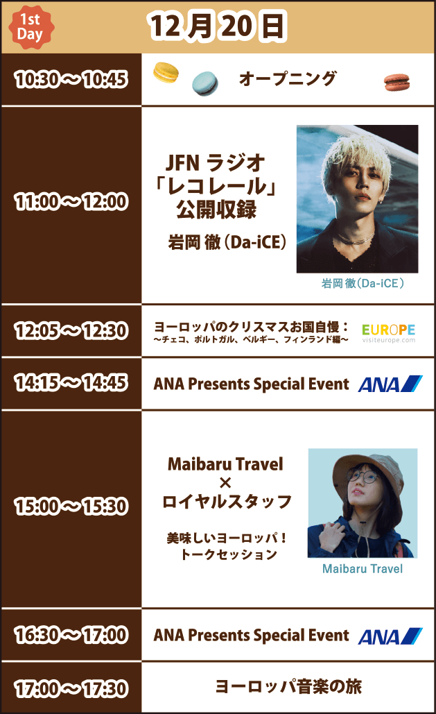 2025年12月20日（土） 1日目