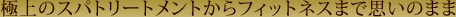 �ɏ�̃X�p�g���[�g�����g����t�B�b�g�l�X�܂Ŏv���̂܂�