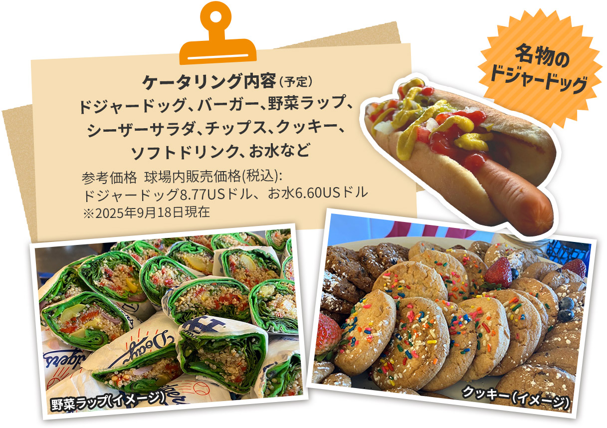 ケータリング内容(予定)