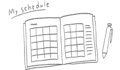 スケジュールは自由自在