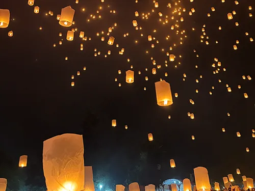 天燈上げ イメージ