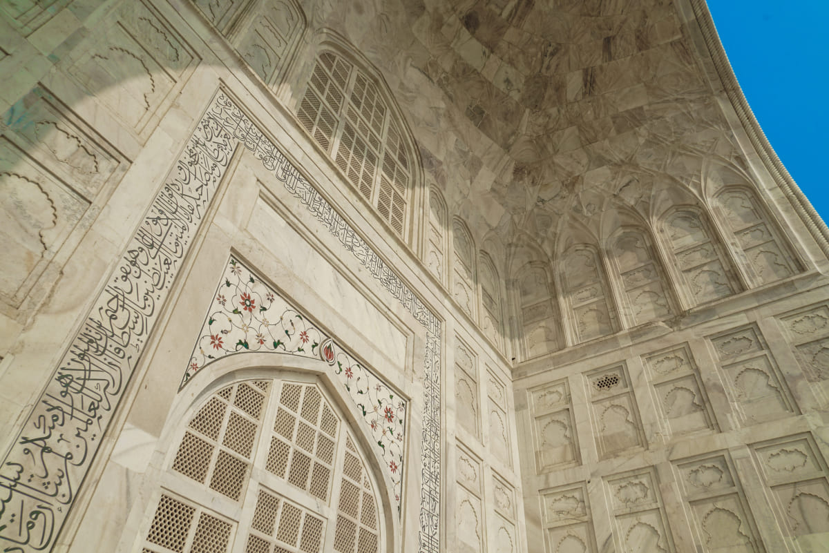 タージマハル・アーチ部分の近影