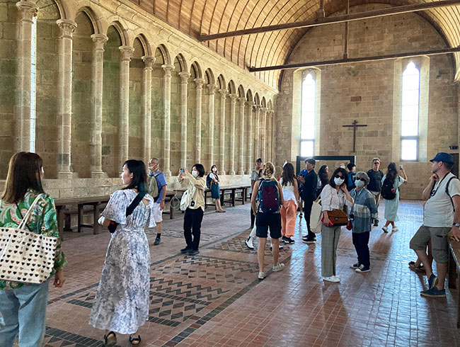 モンサンミッシェルの修道院チケット付き!