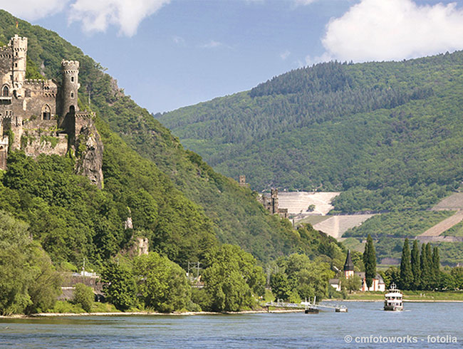 ライン川クルーズのハイライト区間に乗船！