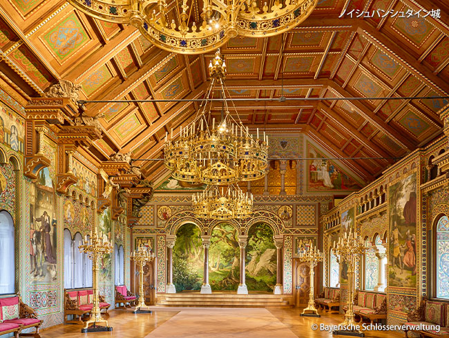 ノイシュバンシュタイン城  内部