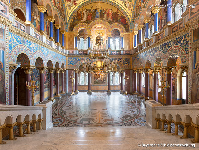 ノイシュバンシュタイン城  内部