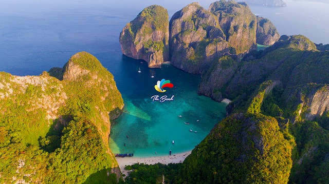 マヤベイ（上空から）