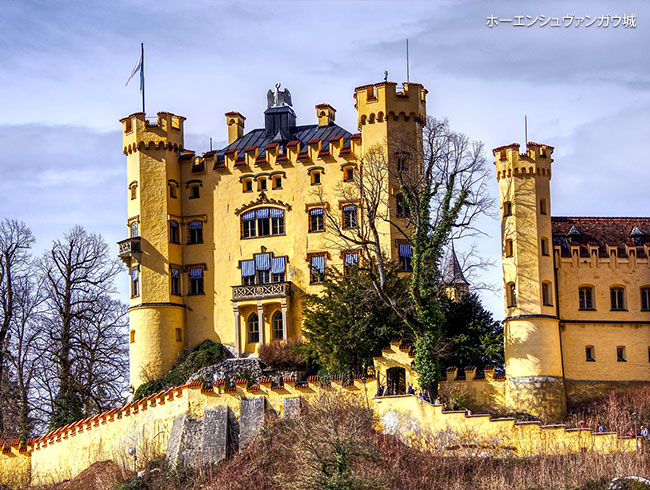 リンダーホーフ城またはホーエンシュヴァンガウ城のどちらかお選びください