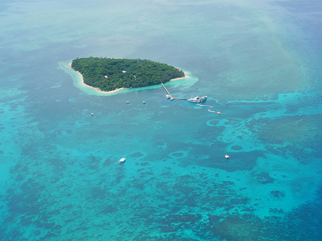 世界遺産グレートバリアリーフの絶景を空から一望
