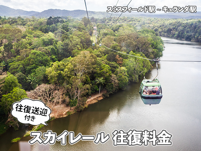 【スカイレール ケーブルウェイ】片道 or 往復（送迎付き）　