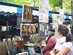 フランス名画の足跡をたどりながら、小高い丘からパリを一望!ケーブルカー体験も♪