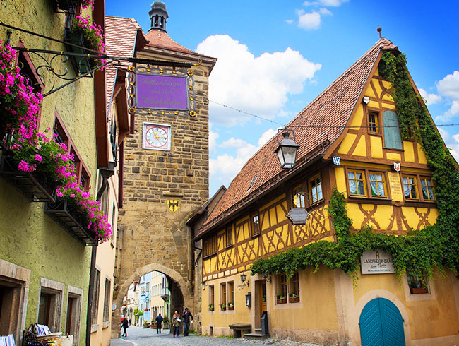 中世の面影を残すローテンブルクを散策