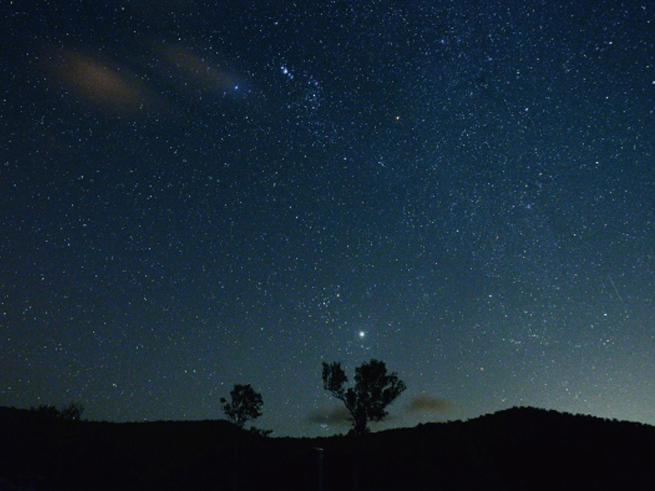 星空観賞も楽しめる特別な夜