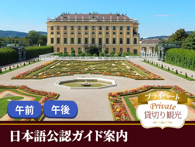 【プライベート】シェーンブルン宮殿とウィーン旧市街散策ツアー  午前/午後（日本語公認ガイド案内、公共交通機関1日券乗車券付）