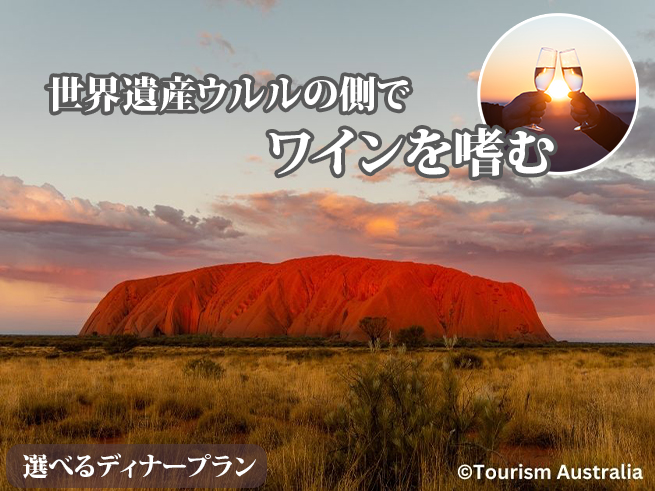 【日本語ガイド】ウルルサンセット2時間ツアー