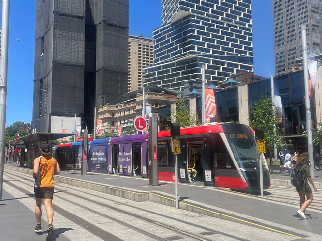 フェリーとライトレールでローカル体験 補足説明（約100字）