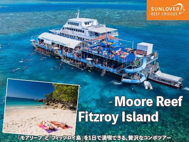 【モアリーフ＆フィッツロイ島】グレートバリアリーフの楽園で過ごす満喫プラン（ランチ付き）