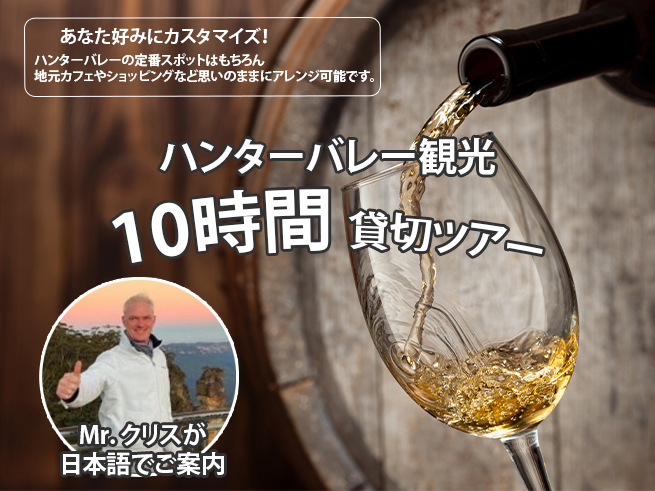 【プライベートツアー】ミスターシドニーと行く！ハンターバレーでワイナリー巡り