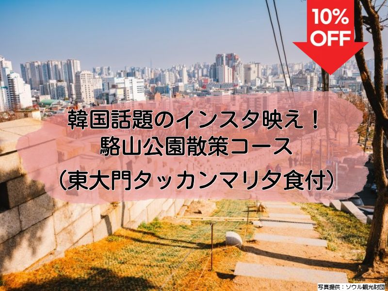 【5/20までの予約限定】📢 タイムセール 韓国話題のインスタ映え！駱山公園散策コース＋東大門タッカンマリ