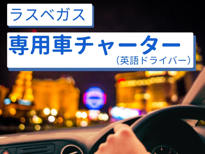 【専用車】ラスベガス プライベート観光 (英語ドライバー) 　ご利用人数とご利用時間で選べるプラン！　