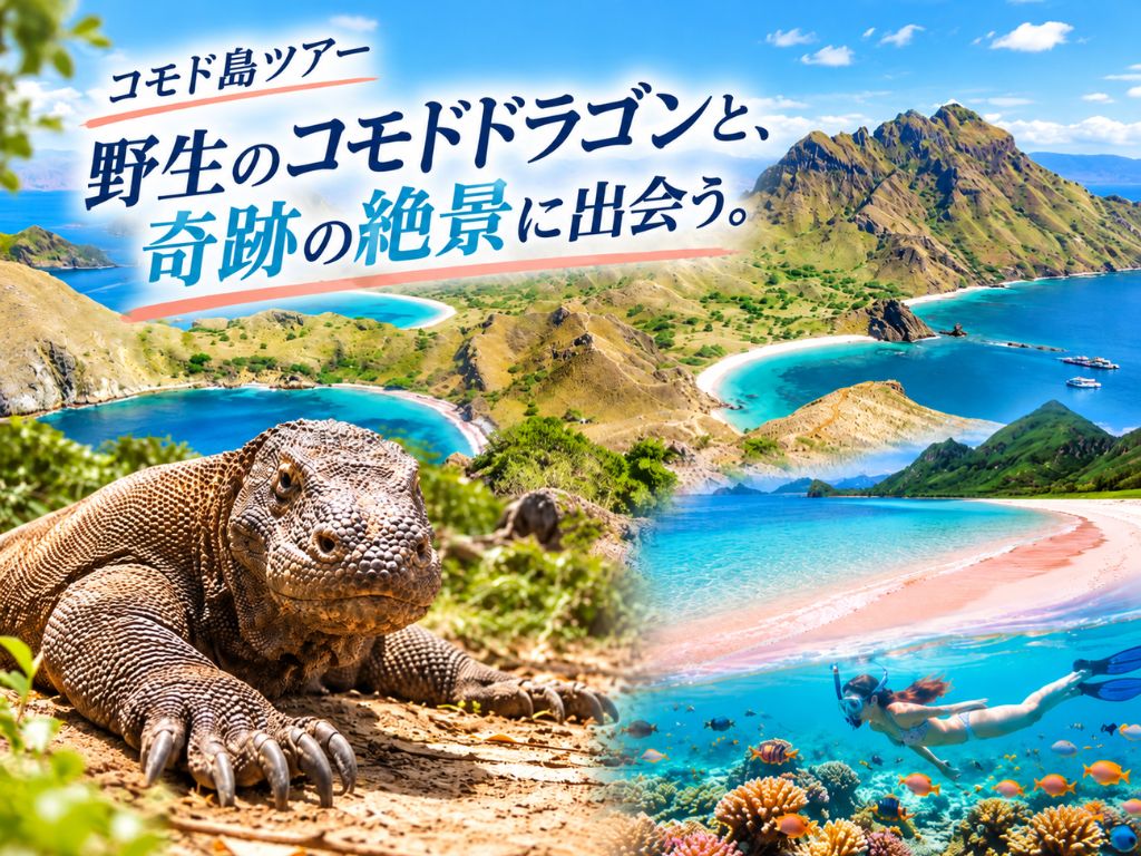 1日コモド国立公園ツアー（バリ島発着航空券・バリ島内ホテル送迎込）