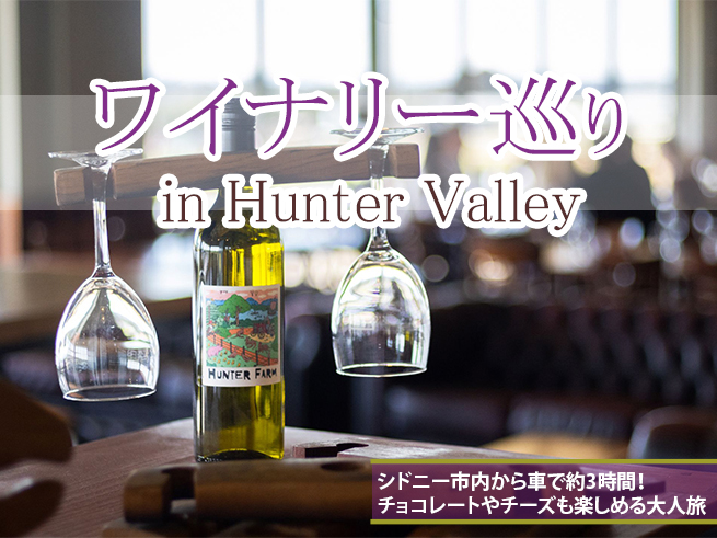 【日本語ガイド】世界的ワイン産地・ハンターバレー | 日帰りワイナリー巡り（ランチ付き）