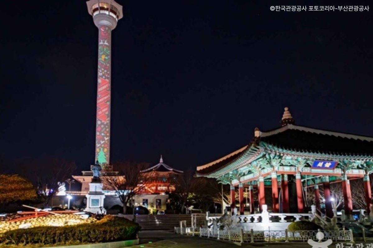 🗼ダイヤモンドタワー(旧:釜山タワー)入場・龍頭山メディアパーク🌟