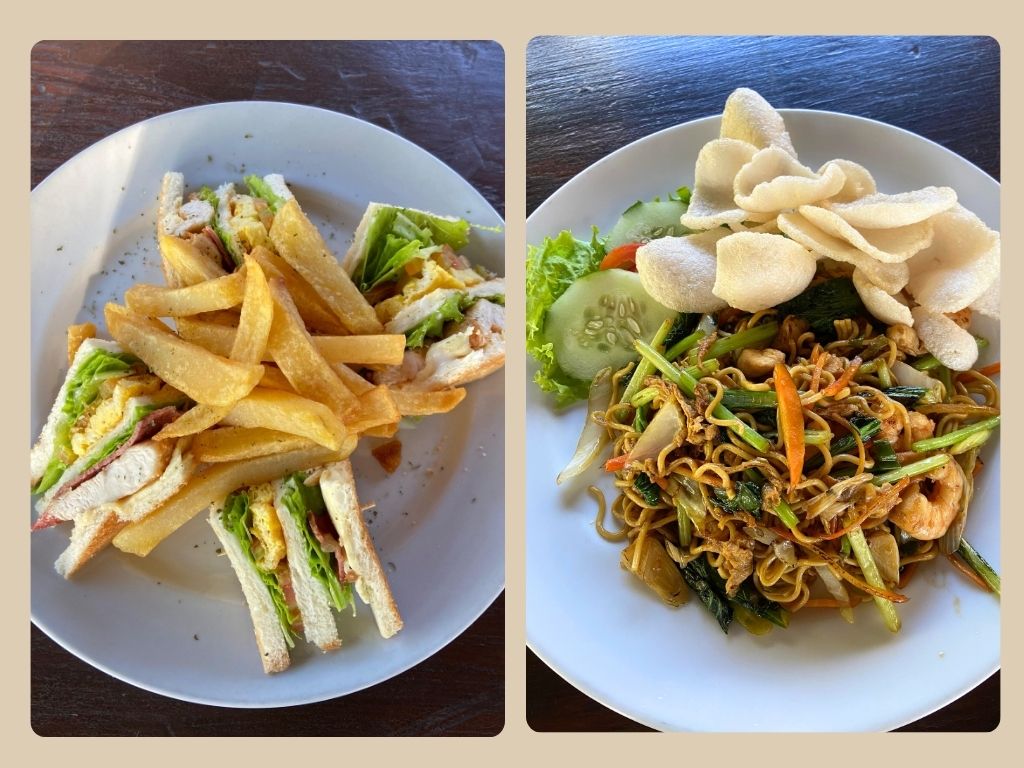 ★海沿いレストランでの軽食は5種類の中から1つご選択いただけます