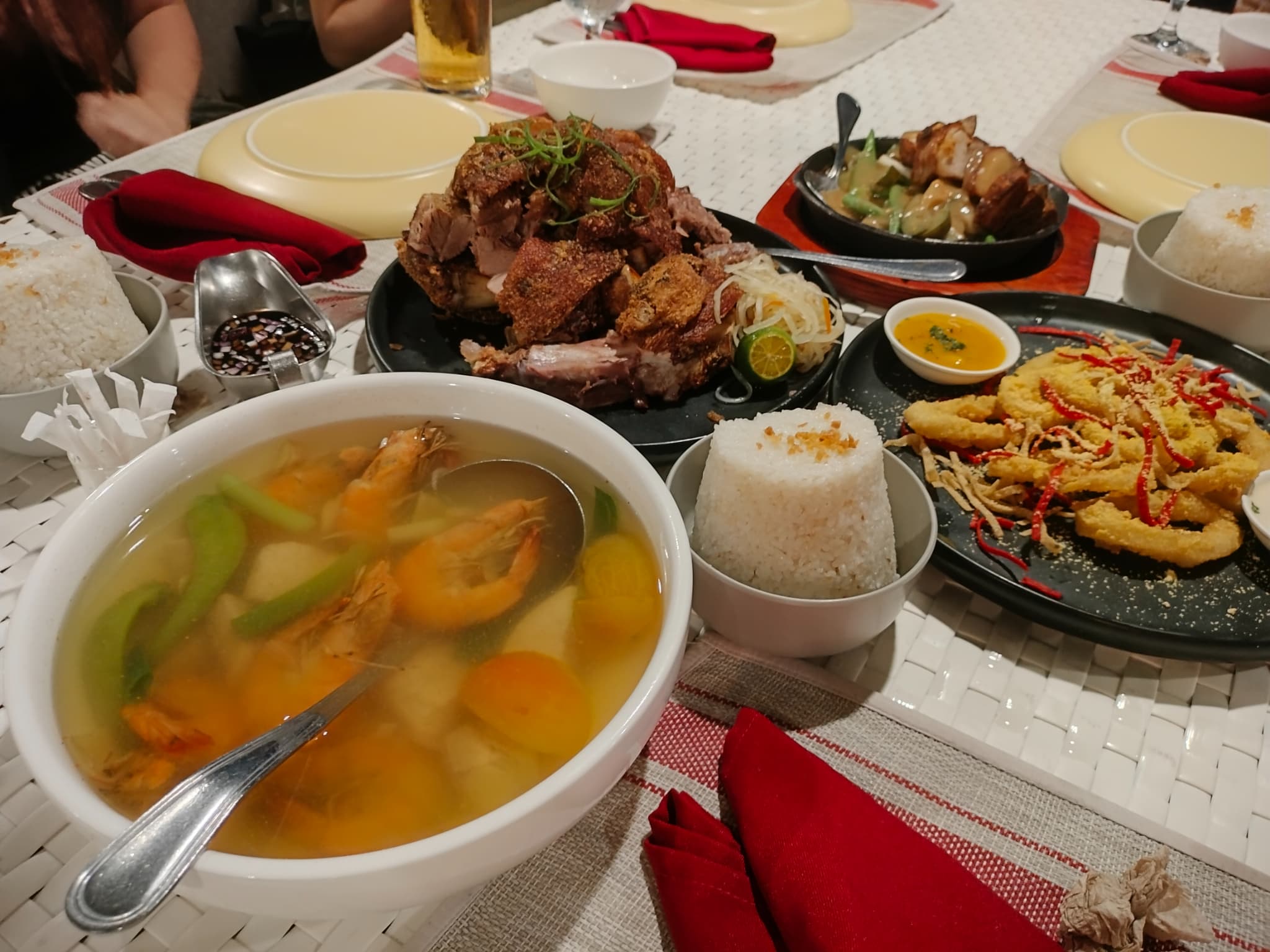 トップ・オブ・セブでのディナー(トップス展望台内)