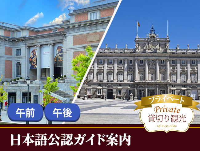 【プライベート】プラド美術館と王宮に入場する午前半日観光（日本語観光ガイド付）