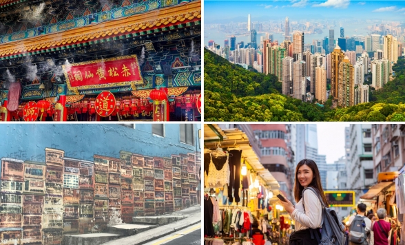 【香港島を満喫！】定番の観光名所＆海辺の絶景スポット巡り1日ツアー