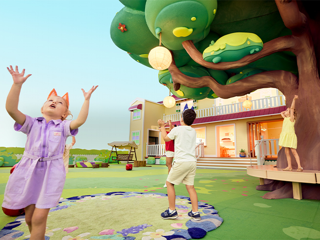 子どもも大人も大興奮！アニメの世界をそのまま再現【Bluey's World】入場チケット