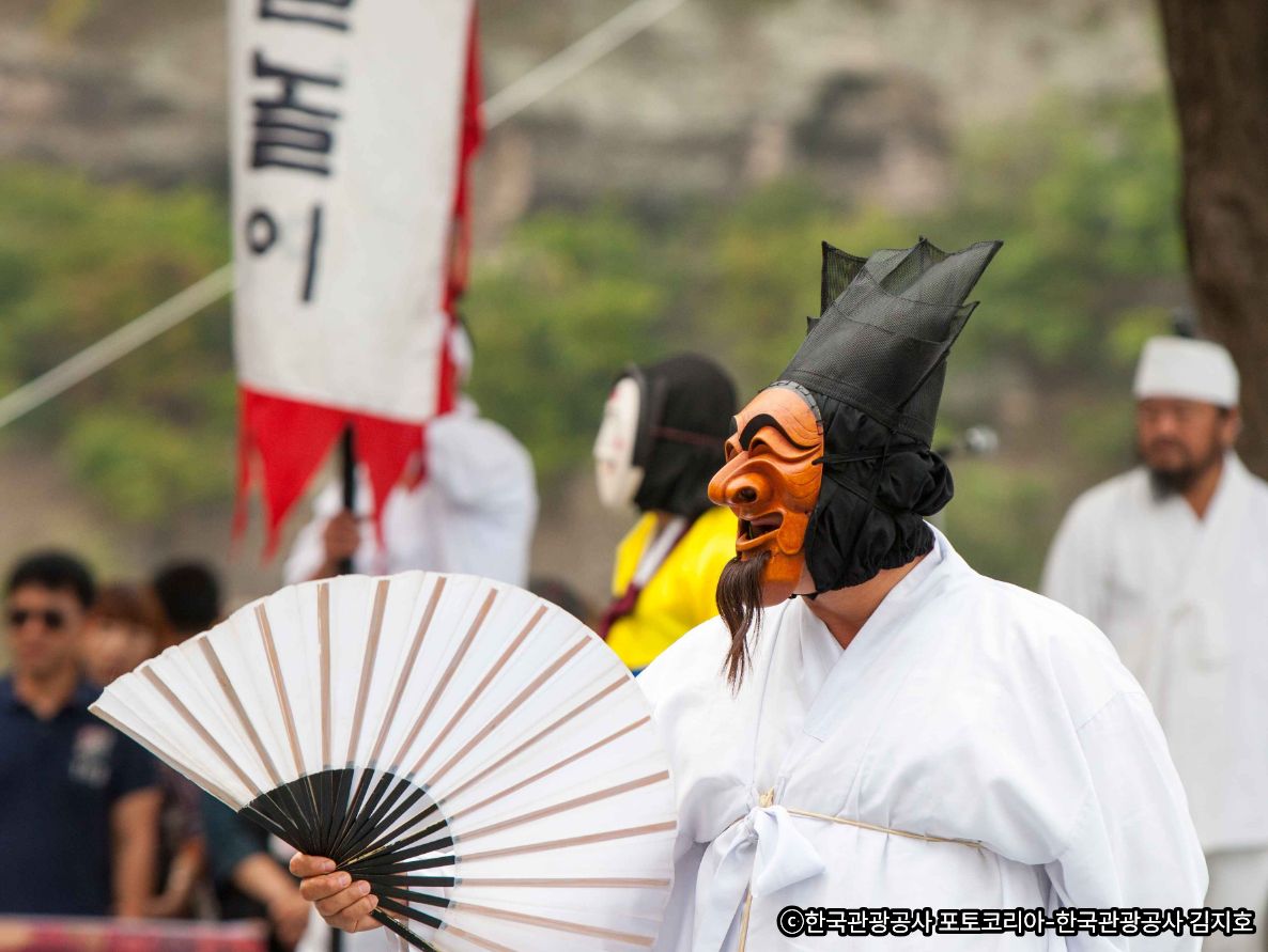 🎭【国家無形文化遺産】河回別神グッタルノリ(河回村仮面劇)観覧🎭