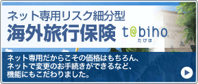 ネット専用リスク細分型海外旅行保険たびほ