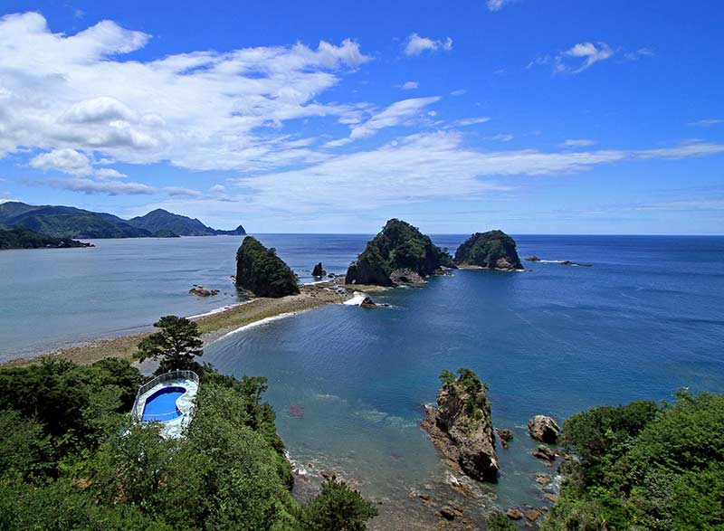 海の道 堂ヶ島トンボロ現象|日本の絶景 JTB 感動の瞬間（とき）