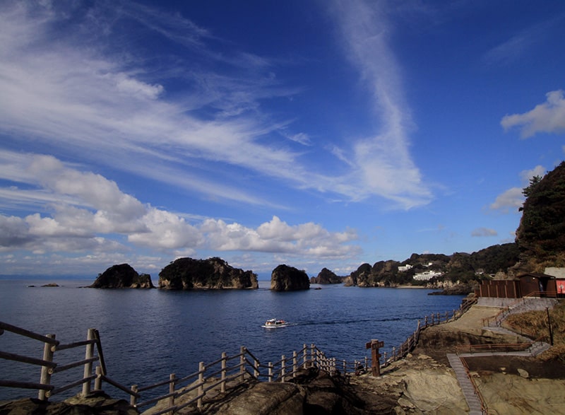 海の道 堂ヶ島トンボロ現象 日本の絶景 Jtb 感動の瞬間 とき