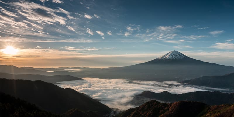 新道峠からの富士山