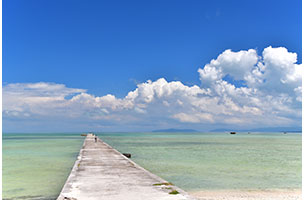 海のランウェイ！ハートの島 黒島の伊古桟橋