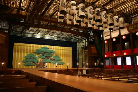 旧金毘羅大芝居（金丸座）内観　提供：（公社）香川県観光協会